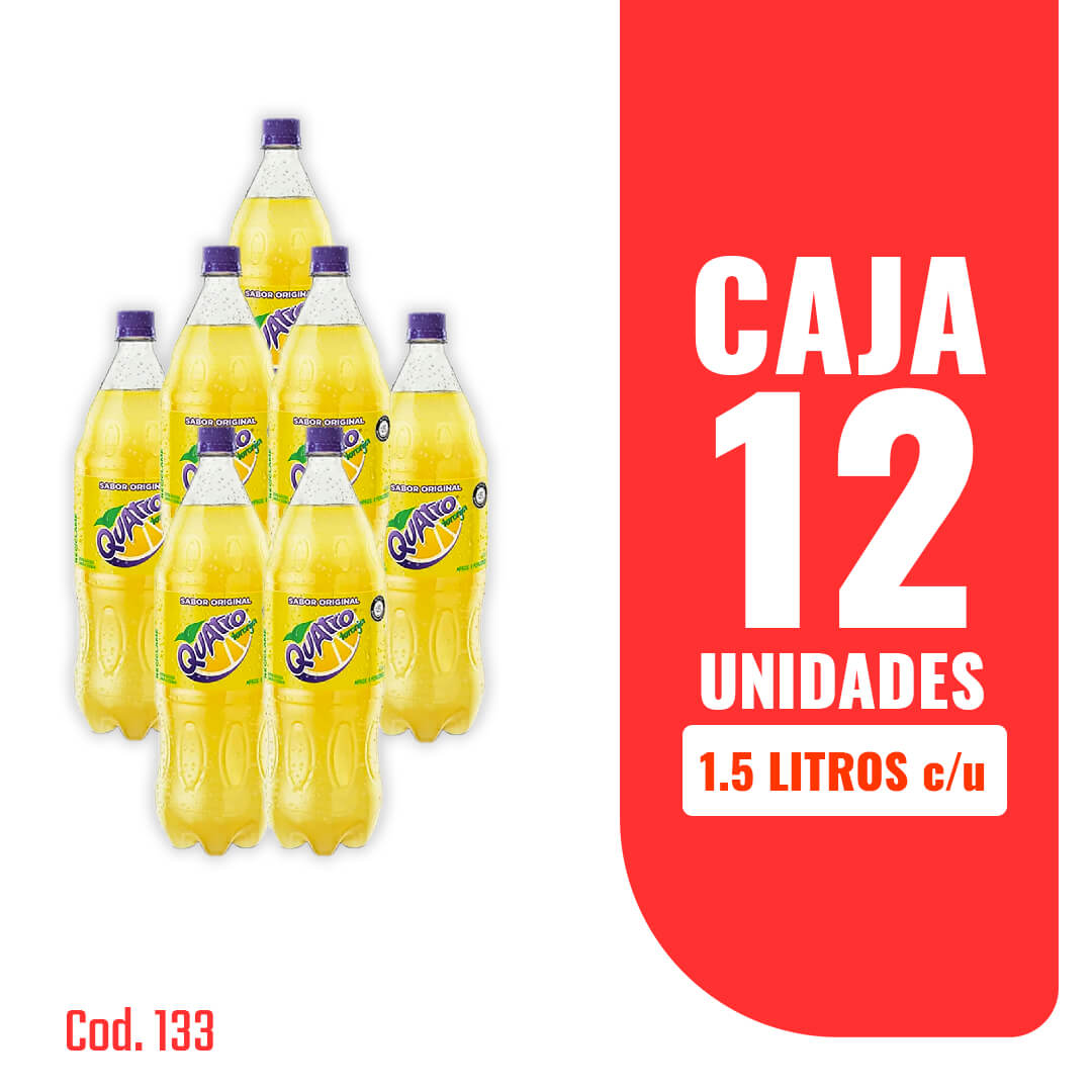 GASEOSA QUATRO 1.5 X 12