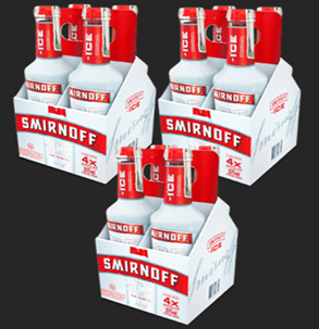 CAJA SMIRNOFF ROJA  X12